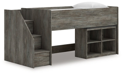 Frandern Loft Bed with Bookcase Storage - Jax Mattress (Jacksonville, FL)