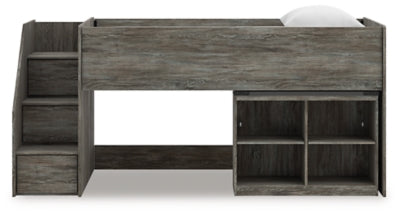 Frandern Loft Bed with Bookcase Storage - Jax Mattress (Jacksonville, FL)