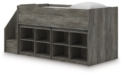 Frandern Loft Bed with Bookcase Storage - Jax Mattress (Jacksonville, FL)
