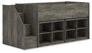 Frandern Loft Bed with Bookcase Storage - Jax Mattress (Jacksonville, FL)