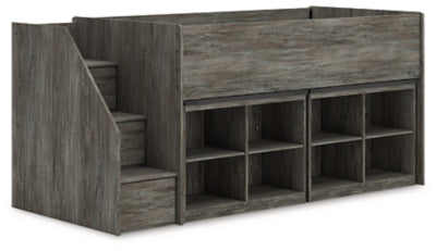 Frandern Loft Bed with Bookcase Storage - Jax Mattress (Jacksonville, FL)