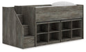 Frandern Loft Bed with Bookcase Storage - Jax Mattress (Jacksonville, FL)