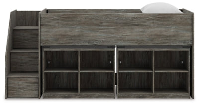 Frandern Loft Bed with Bookcase Storage - Jax Mattress (Jacksonville, FL)