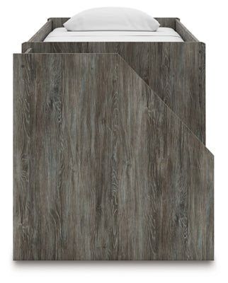 Frandern Loft Bed with Bookcase and Drawer Storage - Jax Mattress (Jacksonville, FL)