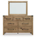 Ridgester Dresser and Mirror - Jax Mattress (Jacksonville, FL)