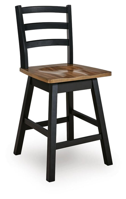 Wildenauer Counter Height Swivel Barstool - Jax Mattress (Jacksonville, FL)