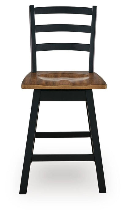 Wildenauer Counter Height Swivel Barstool - Jax Mattress (Jacksonville, FL)