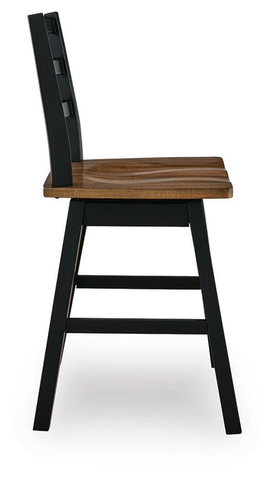 Wildenauer Counter Height Swivel Barstool - Jax Mattress (Jacksonville, FL)