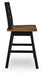Wildenauer Counter Height Swivel Barstool - Jax Mattress (Jacksonville, FL)