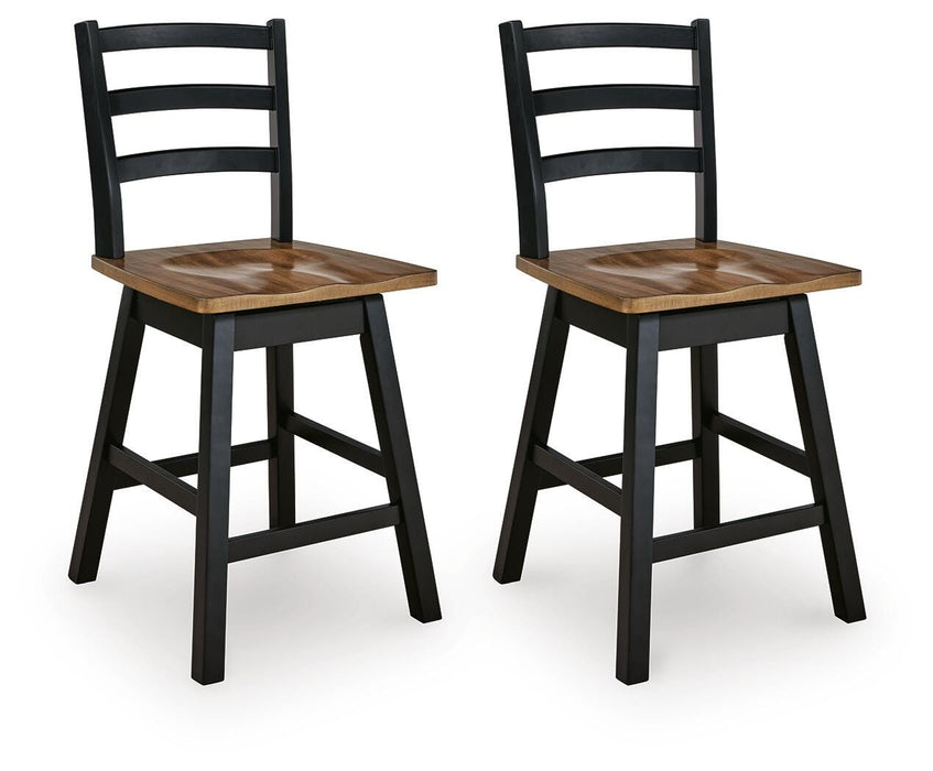 Wildenauer Counter Height Swivel Barstool - Jax Mattress (Jacksonville, FL)