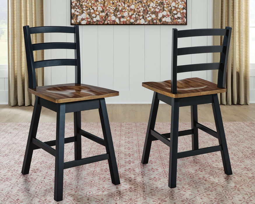 Wildenauer Counter Height Swivel Barstool - Jax Mattress (Jacksonville, FL)
