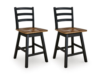 Wildenauer Counter Height Swivel Barstool - Jax Mattress (Jacksonville, FL)