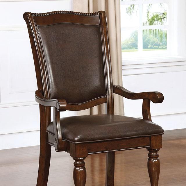 Alpena Brown Cherry/Espresso Arm Chair & Side Chair (2/CTN) - Jax Mattress (Jacksonville, FL)