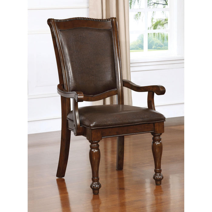 Alpena Brown Cherry/Espresso Arm Chair & Side Chair (2/CTN) - Jax Mattress (Jacksonville, FL)
