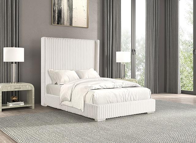 Cadwell E.King, Queen, & Full Bed White, Gray, & Black - Jax Mattress (Jacksonville, FL)