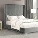 Cadwell E.King, Queen, & Full Bed White, Gray, & Black - Jax Mattress (Jacksonville, FL)