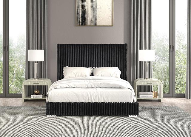 Cadwell E.King, Queen, & Full Bed White, Gray, & Black - Jax Mattress (Jacksonville, FL)