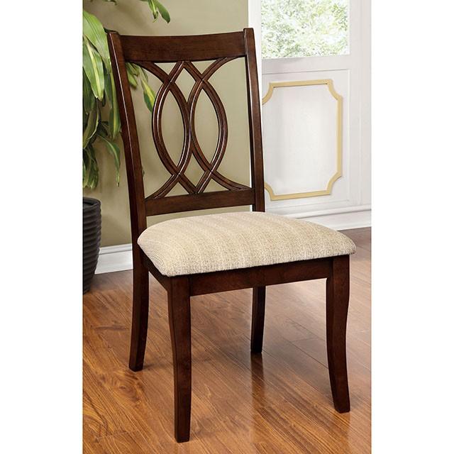 Carlisle Brown Cherry Round Dining Table - Jax Mattress (Jacksonville, FL)