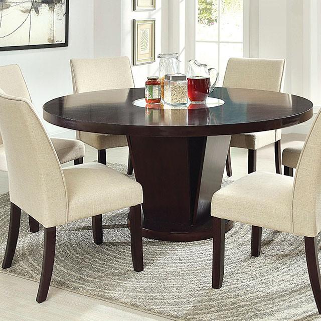 Cimma Espresso Round Dining Table - Jax Mattress (Jacksonville, FL)