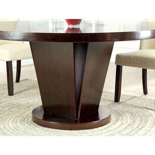 Cimma Espresso Round Dining Table - Jax Mattress (Jacksonville, FL)