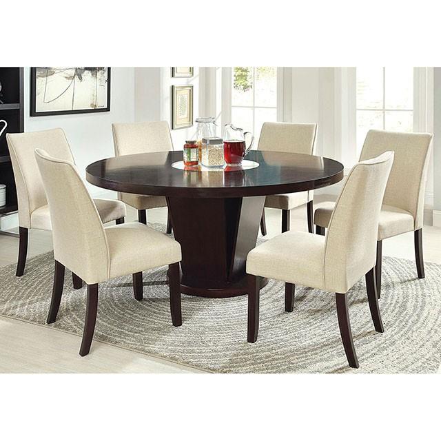 Cimma Espresso Round Dining Table - Jax Mattress (Jacksonville, FL)