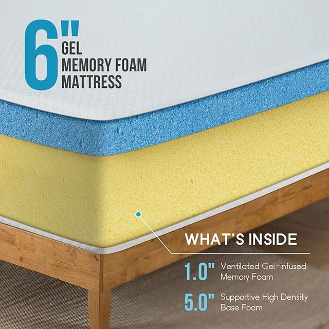 Artemisia 6" Full, Queen, & Twin Memory Foam Mattress - Jax Mattress (Jacksonville, FL)