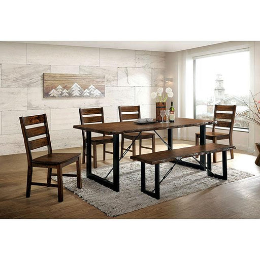Dulce Dining Table Set Bench - Jax Mattress (Jacksonville, FL)