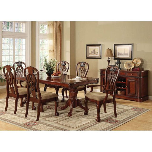 GEORGETOWN Antique Cherry Dining Table w/ Double Pedestals - Jax Mattress (Jacksonville, FL)