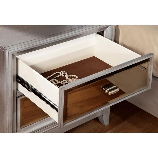 Golva E.King & Queen Bed White & Silver - Jax Mattress (Jacksonville, FL)