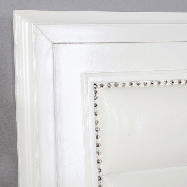 Golva E.King & Queen Bed White & Silver - Jax Mattress (Jacksonville, FL)