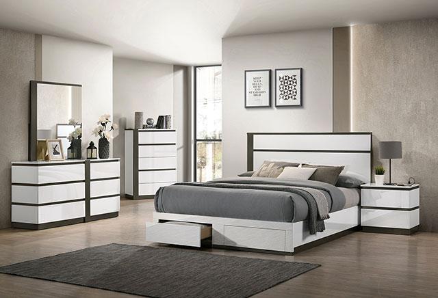 Birsfelden Queen Bedroom Set White - Jax Mattress (Jacksonville, FL)