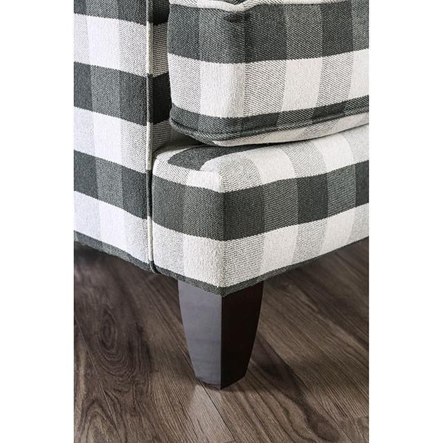 Patricia Ivory/Black Stripe Chair - Jax Mattress (Jacksonville, FL)