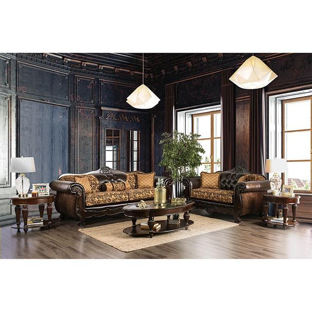 Quirino Tan/Dark Brown Sofa - Jax Mattress (Jacksonville, FL)