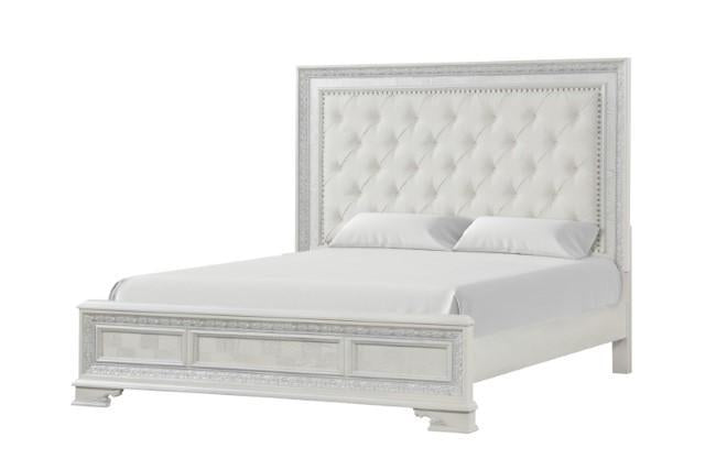 Stella Mia 4 Pc 5 Pc Queen Bedroom Set White - Jax Mattress (Jacksonville, FL)