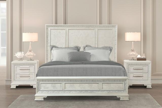 Stella Mia 4 Pc 5 Pc Queen Bedroom Set White - Jax Mattress (Jacksonville, FL)