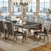 Amina Champagne Dining Table - Jax Mattress (Jacksonville, FL)