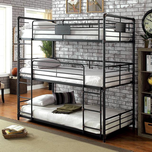 Olga I Antique Black Full/Full Bunk Bed - Jax Mattress (Jacksonville, FL)