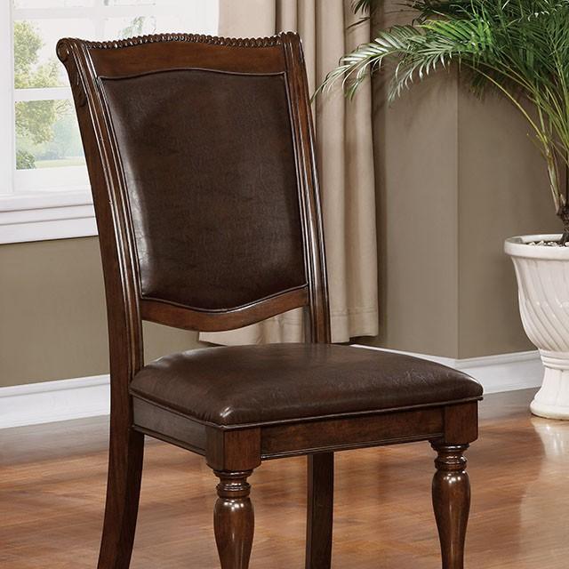 Alpena Brown Cherry/Espresso Arm Chair & Side Chair (2/CTN) - Jax Mattress (Jacksonville, FL)