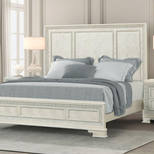 Stella Mia 4 Pc 5 Pc Queen Bedroom Set White - Jax Mattress (Jacksonville, FL)