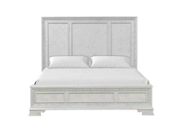 Stella Mia 4 Pc 5 Pc Queen Bedroom Set White - Jax Mattress (Jacksonville, FL)