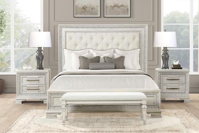 Stella Mia E.King & Queen Bed White & White - Jax Mattress (Jacksonville, FL)