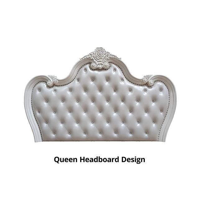 Ventresca 4 & 5 Piece Queen Bedroom Set White & Chrome - Jax Mattress (Jacksonville, FL)