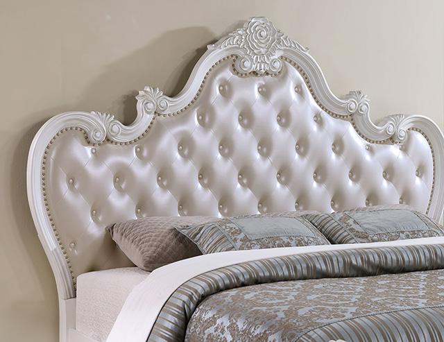 Ventresca 4 & 5 Piece Queen Bedroom Set White & Chrome - Jax Mattress (Jacksonville, FL)