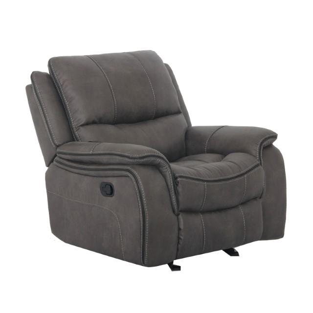 HENRICUS Glider Recliner, Dark Gray