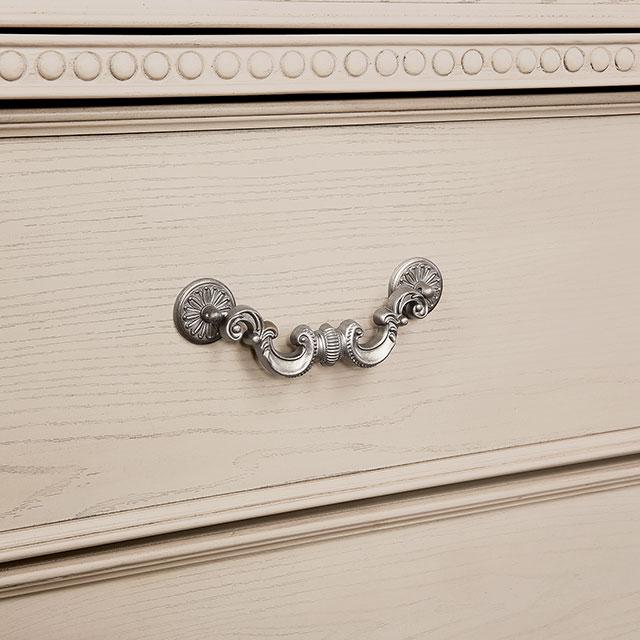 Pamphilos 4 & 5 Piece Queen Bedroom Set Gray & White - Jax Mattress (Jacksonville, FL)