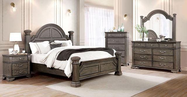 Pamphilos 4 & 5 Piece Queen Bedroom Set Gray & White - Jax Mattress (Jacksonville, FL)