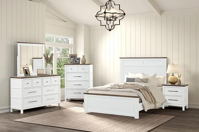 Pinetop 4 & 5 Piece Twin Bedroom Set White & Blue - Jax Mattress (Jacksonville, FL)