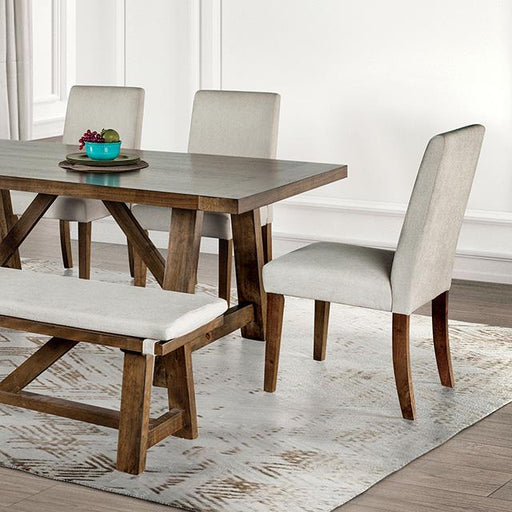 Losone Dining Table Set with Bench Rustic - Jax Mattress (Jacksonville, FL)