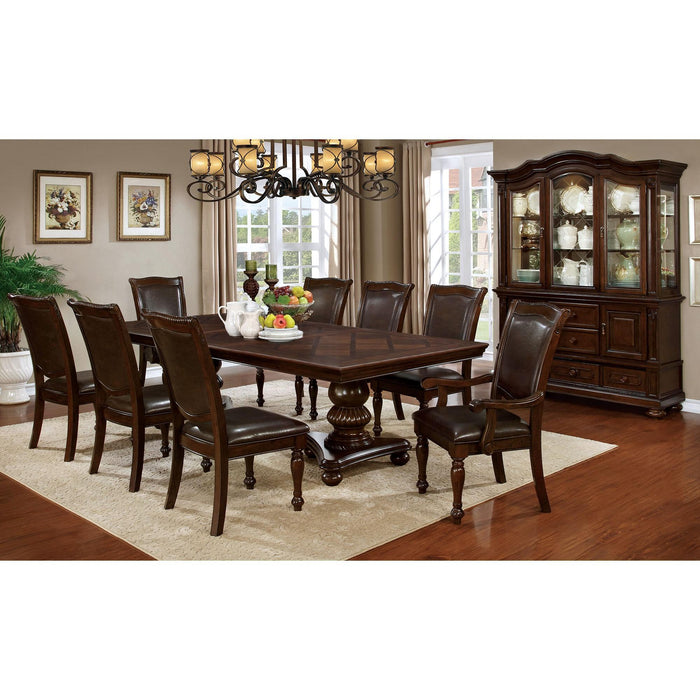 Alpena Brown Cherry/Espresso Arm Chair & Side Chair (2/CTN) - Jax Mattress (Jacksonville, FL)