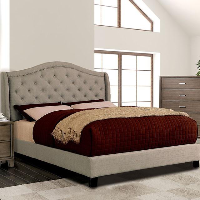 Carly Cal.King, E.King, Full, & Queen Bed Grey & Brown - Jax Mattress (Jacksonville, FL)